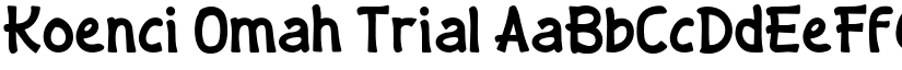 Koenci Omah Trial font