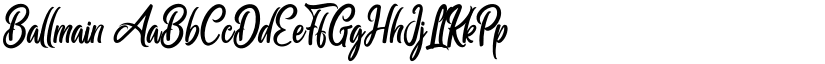 Ballmain font