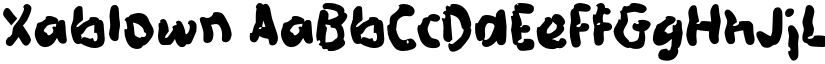 Xablown font