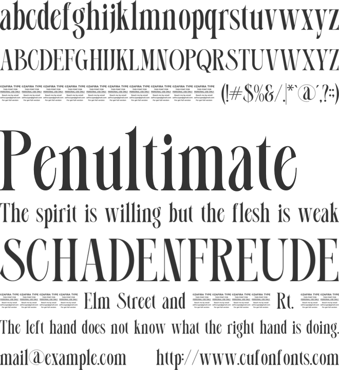 Hailove font preview