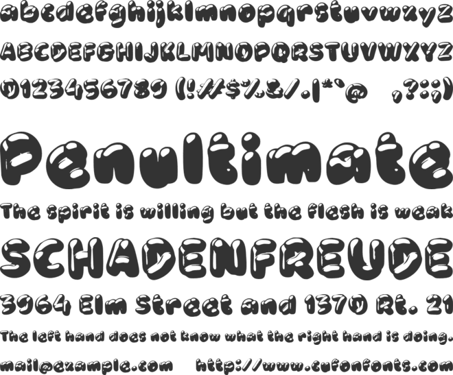 Xabadya font preview