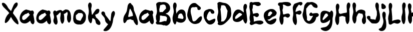 Xaamoky font download