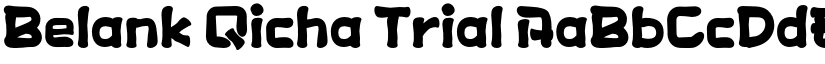 Belank Qicha Trial font