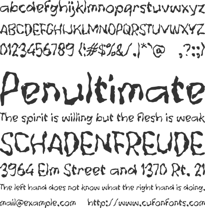 Xabakum font preview