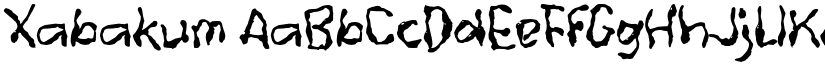 Xabakum font