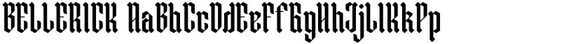 BELLERICK font