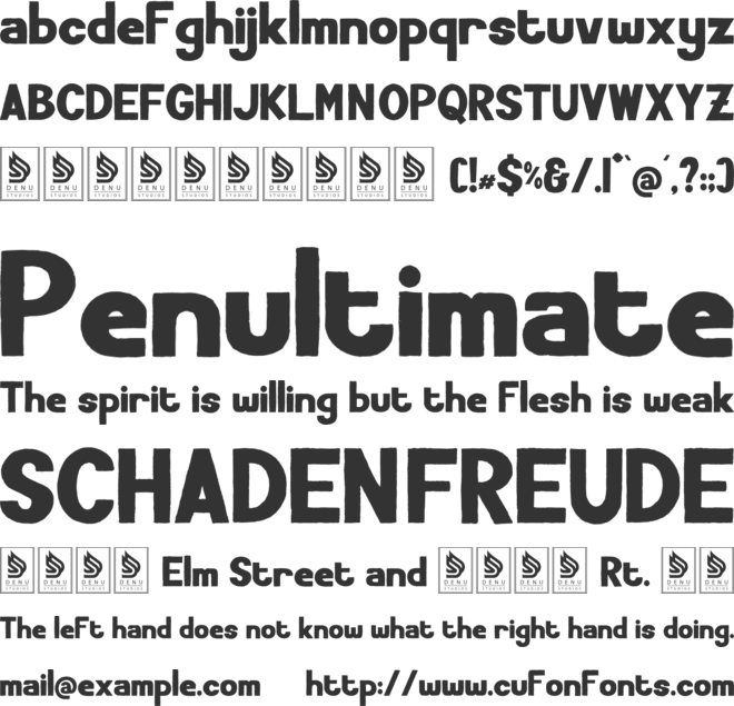 Second Moment font preview