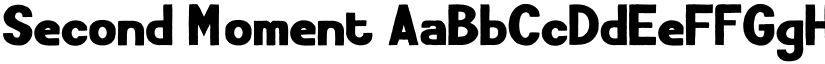 Second Moment font