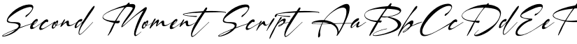 Second Moment Script font