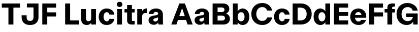 TJF Lucitra font