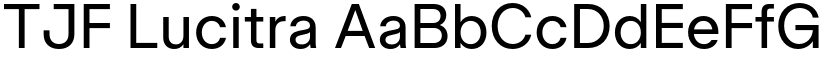 TJF Lucitra font