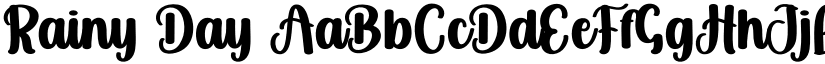 Rainy Day font