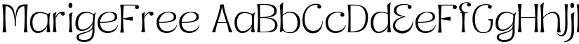 MarigeFree font download