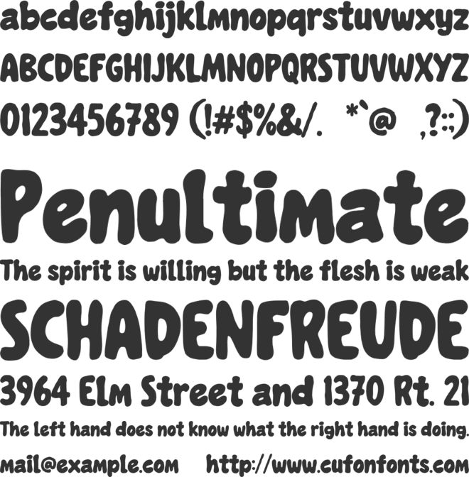 Cycha Cockie font preview