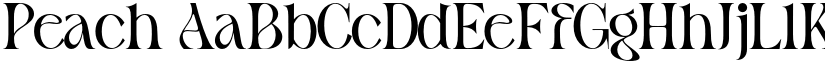 Peach font