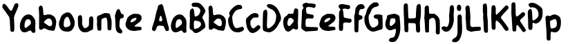 Yabounte font