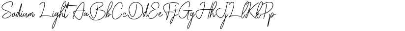 Sodium Light font