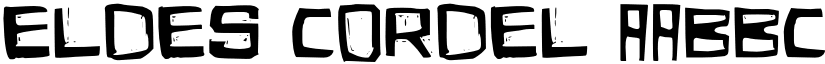 Eldes Cordel font