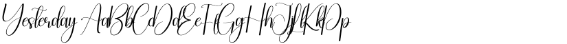 Yesterday font