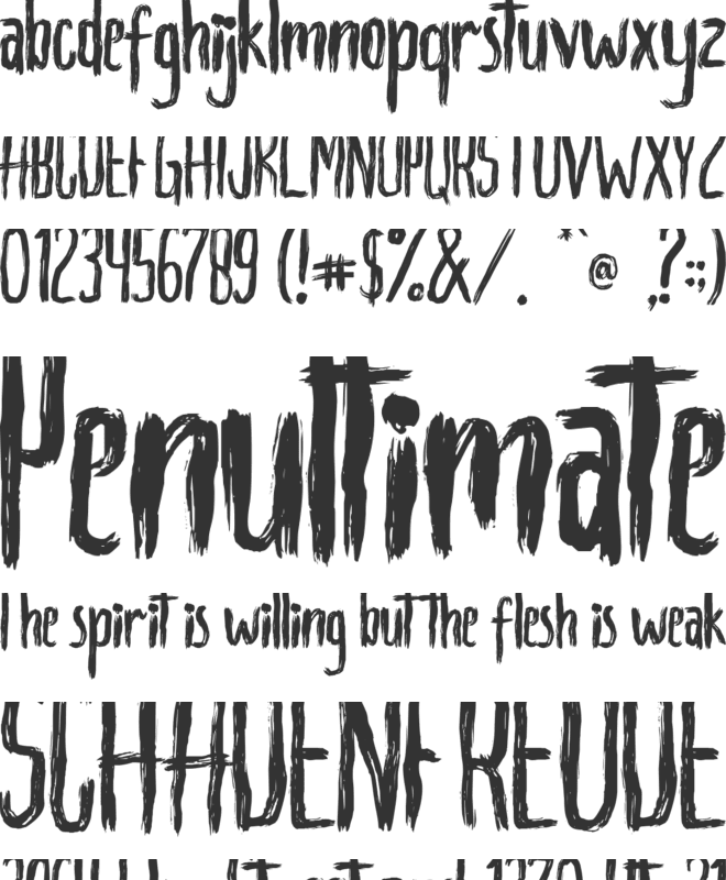 Ghostbumbs font preview