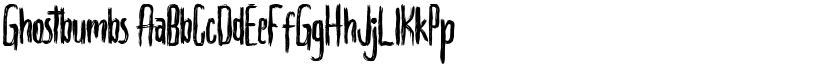 Ghostbumbs font
