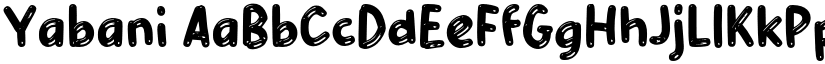 Yabani font