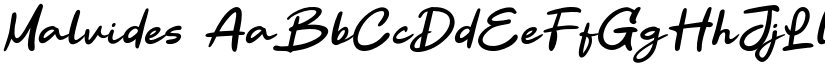 Malvides font download
