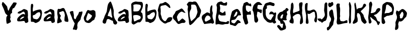 Yabanyo font download