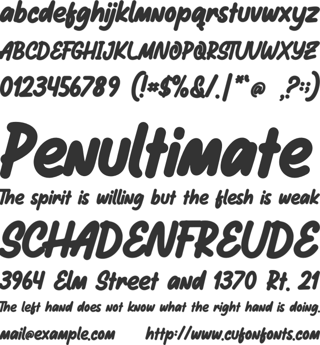 Cosmic Avenger font preview