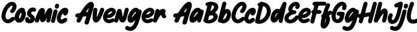 Cosmic Avenger font