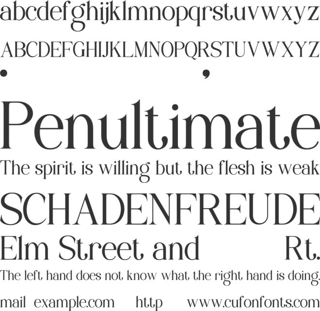 NECTAVIA font preview