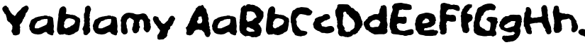 Yablamy font download