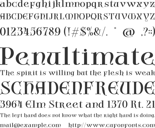 Verond Son font preview