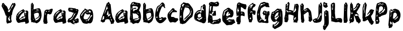Yabrazo font