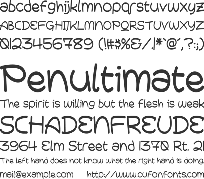 Galaxy Caterpillar font preview