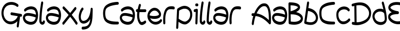 Galaxy Caterpillar font download