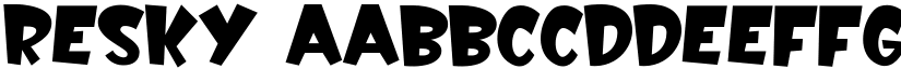 Resky font
