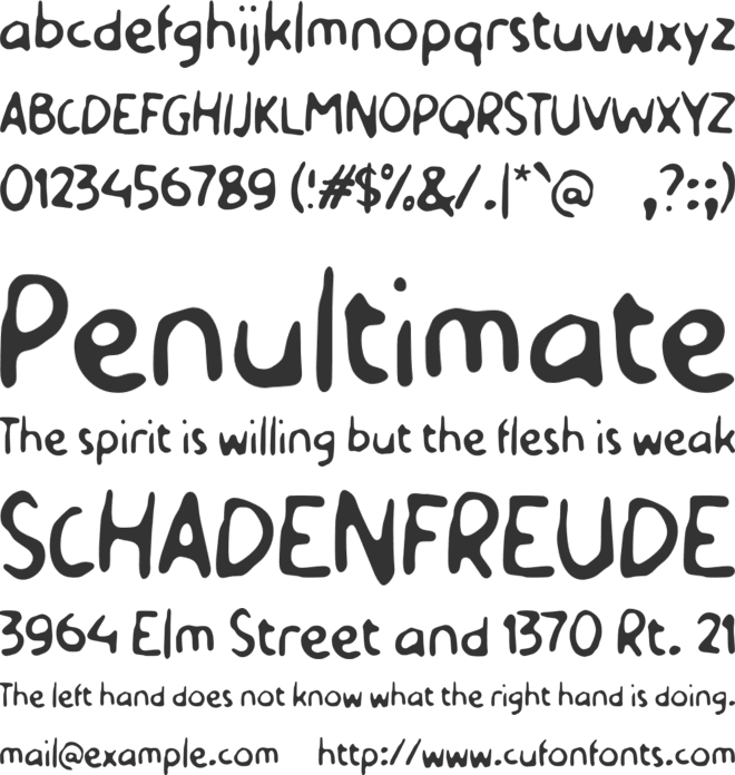 Ya Gitu font preview