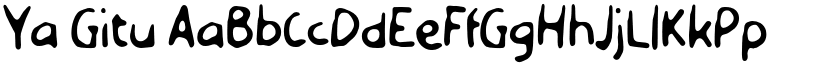 Ya Gitu font