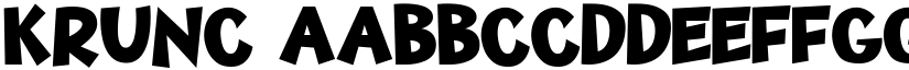 Krunc font