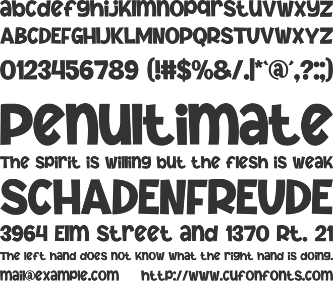Idraes font preview