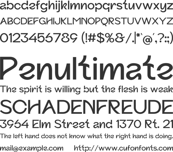 Gebuk font preview