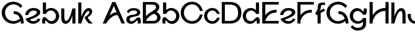 Gebuk font