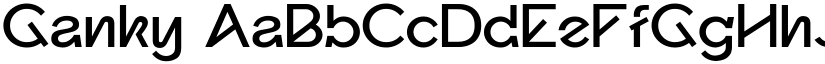 Ganky font download