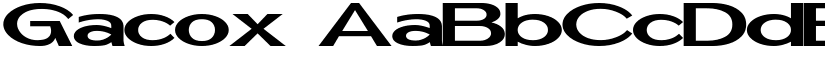 Gacox font