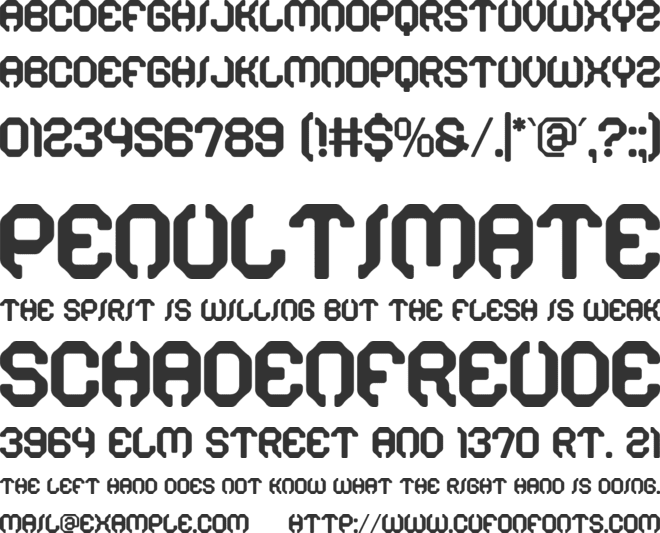 Broks font preview