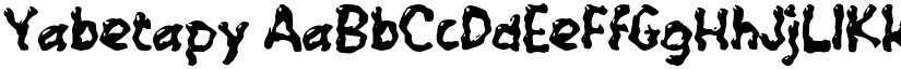 Yabetapy font