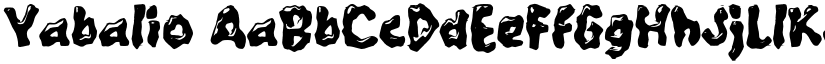 Yabalio font