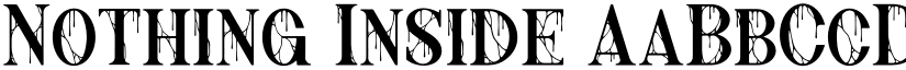 Nothing Inside font download