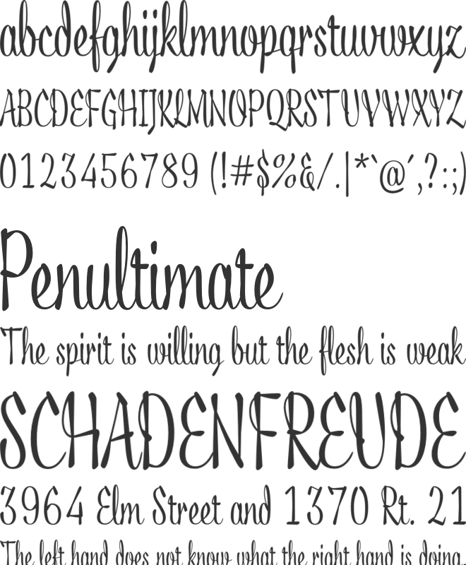 Acid font preview